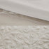 Embroidered 8 Piece Comforter Set with Hypoallergenic Fill - Neutral King