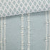 Full/Queen Cotton Jacquard Duvet Cover Set with Reversible Design - Aqua/Ivory
