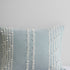 Full/Queen Cotton Jacquard Duvet Cover Set with Reversible Design - Aqua/Ivory