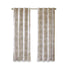 Printed Jacquard Grommet Top Total Blackout Curtain Panel - Beige