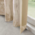 Printed Jacquard Grommet Top Total Blackout Curtain Panel - Beige