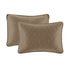 Reversible Quilt Set King/Cal King with Antimicrobial Finish - Mocha