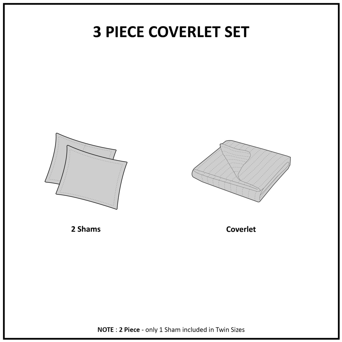 Reversible Quilt Set King/Cal King with Antimicrobial Finish - Mocha