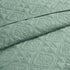 Seafoam Reversible Bedspread Set with Quilted Medallion Design - King/Cal King