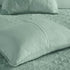 Seafoam Reversible Bedspread Set with Quilted Medallion Design - King/Cal King
