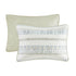 Seersucker Quilt Set with Antimicrobial Finish - Taupe Blue