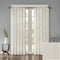 Solid Crushed Curtain Panel Pair with Sheer Texture - White