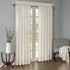 Solid Crushed Curtain Panel Pair with Sheer Texture - White