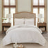Tufted Cotton Chenille Palm Comforter Set with Palm Leaf Design - Off White