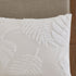 Tufted Cotton Chenille Palm Comforter Set with Palm Leaf Design - Off White