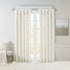 Twist Tab Lined Window Curtain Panel with Enhanced Privacy - White