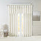 Twist Tab Lined Window Curtain Panel with Enhanced Privacy - White
