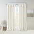 Twist Tab Lined Window Curtain Panel with Enhanced Privacy - White