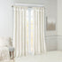 Twist Tab Lined Window Curtain Panel with Enhanced Privacy - White