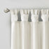 Twist Tab Lined Window Curtain Panel with Enhanced Privacy - White