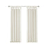 Twist Tab Lined Window Curtain Panel with Enhanced Privacy - White