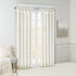 Twist Tab Lined Window Curtain Panel with Enhanced Privacy - White