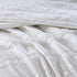 White Reversible Ruffle Quilt Set with Embroidered Throw Pillow - King/Cal King