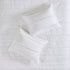 White Reversible Ruffle Quilt Set with Embroidered Throw Pillow - King/Cal King