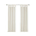 White Twist Tab Lined Window Curtain Panel with Privacy Lining - 50" x 84"
