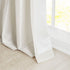 White Twist Tab Lined Window Curtain Panel with Privacy Lining - 50" x 84"