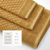 Cotton Diamond Waffle Weave Bath Towel Set - Grayson Collection