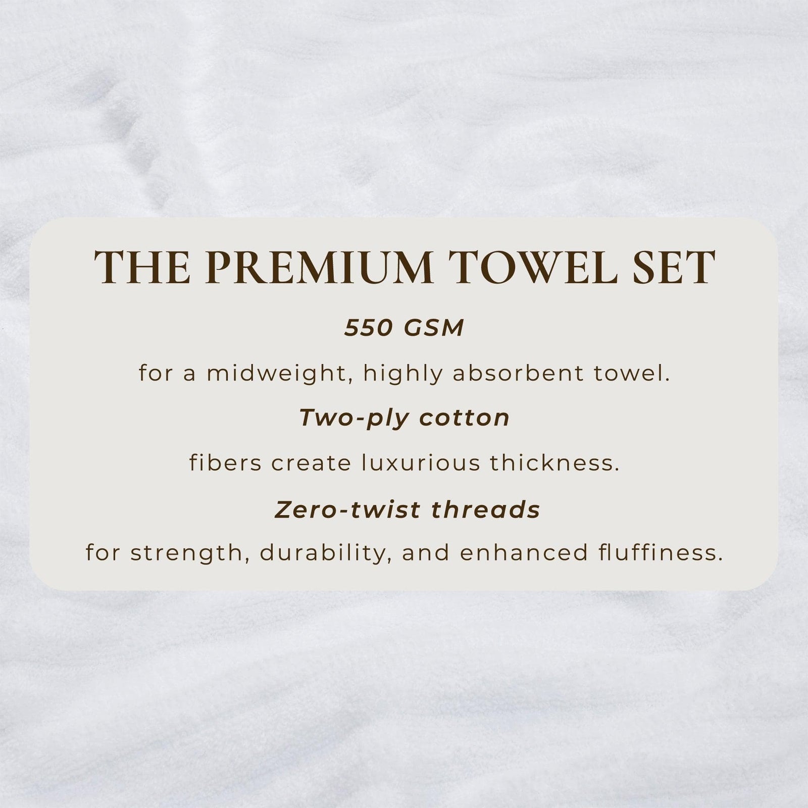 Luxury Cotton Towels - Karina Collection
