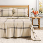 Turkish Cotton Flannel Sheet Set - Plaid & Stripe Collection