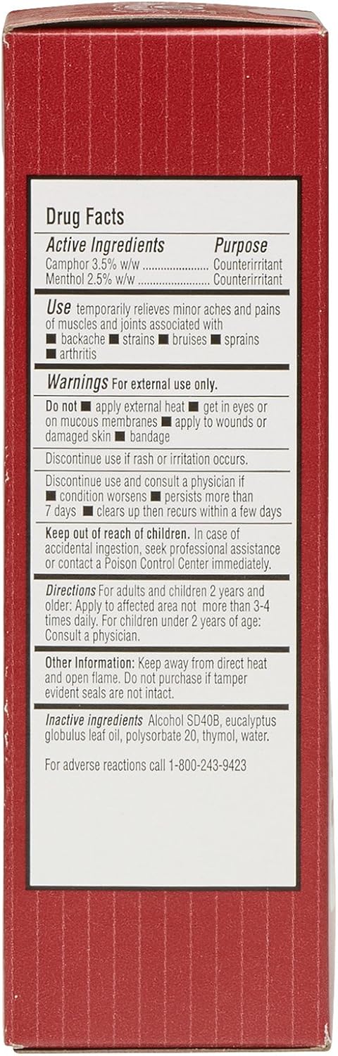 J.R. Watkins Natural Pain-Relieving Liniment Spray | Menthol & Camphor - 4 oz