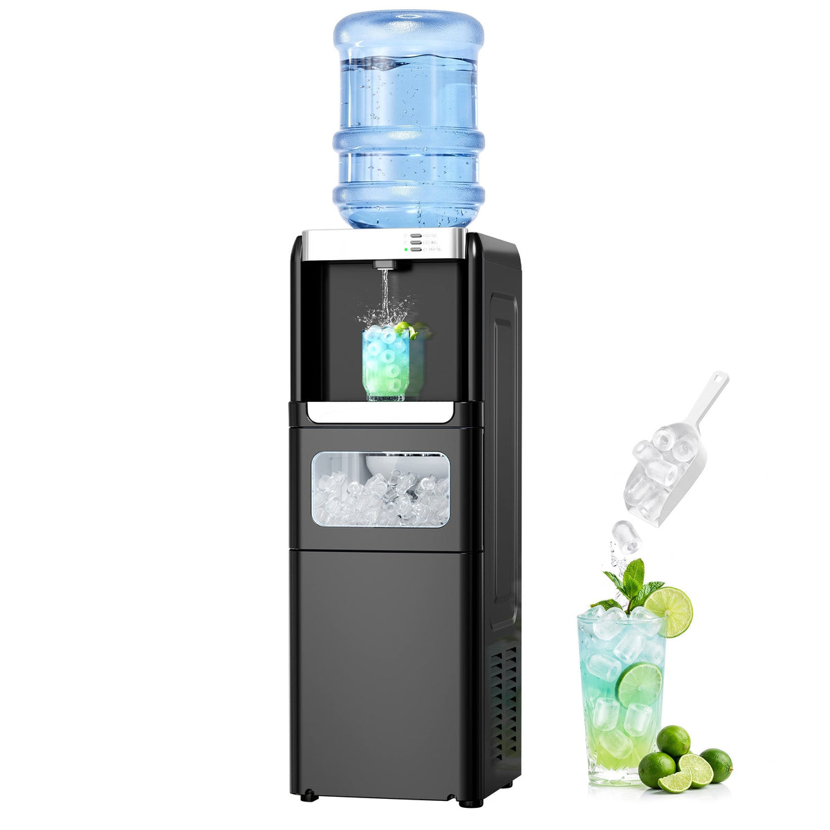 Kismile 3 in 1 Water Cooler Dispenser with Ice Maker WD5815