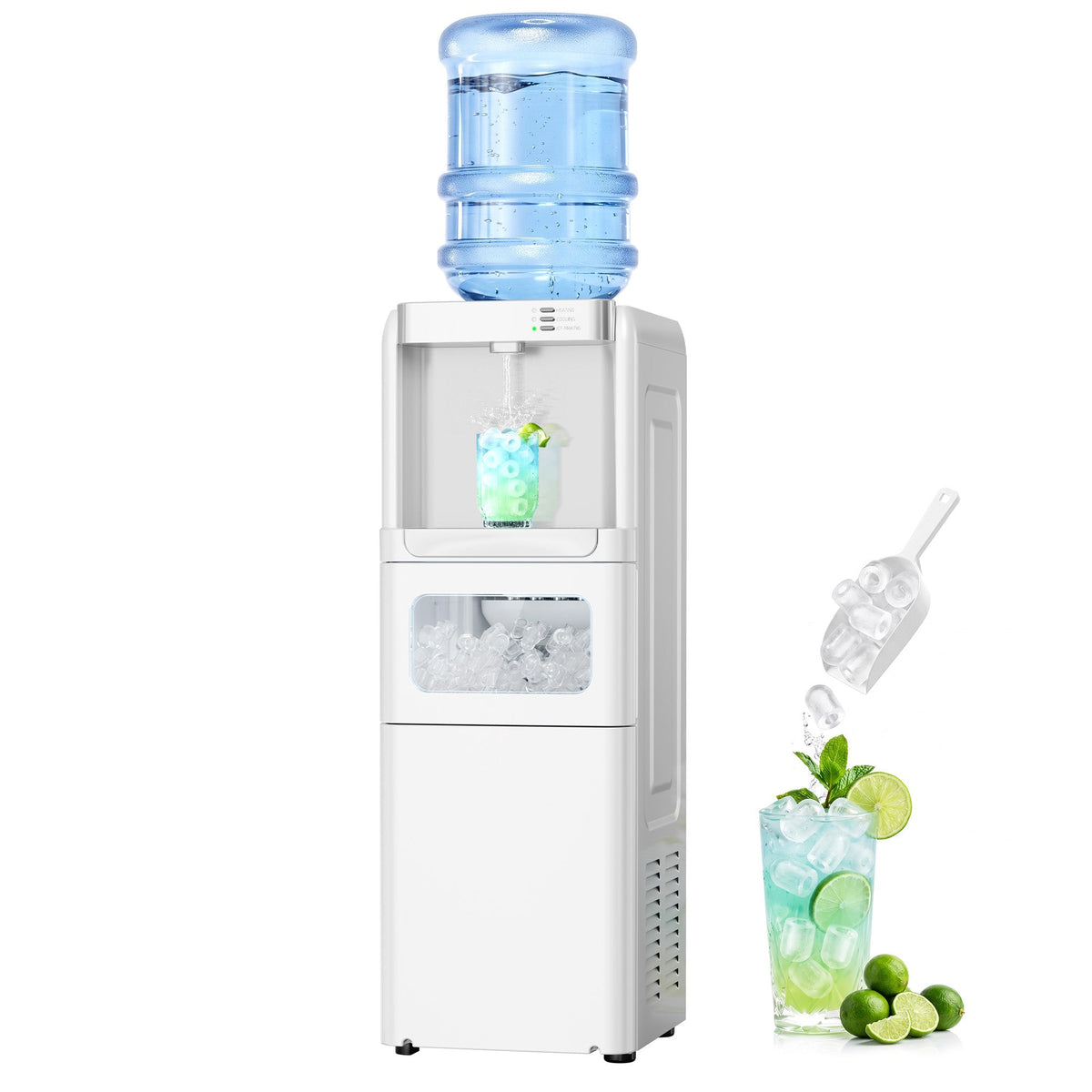 Kismile 3 in 1 Water Cooler Dispenser with Ice Maker WD5815