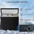 Kismile 7.0/3.5 Cubic Feet Chest Freezer with Removable Basket Free Standing