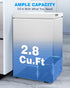Kismile 7.0/3.5 Cubic Feet Chest Freezer with Removable Basket Free Standing