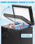 Kismile 7.0/3.5 Cubic Feet Chest Freezer with Removable Basket Free Standing