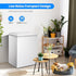 Kismile 7.0/3.5 Cubic Feet Chest Freezer with Removable Basket Free Standing