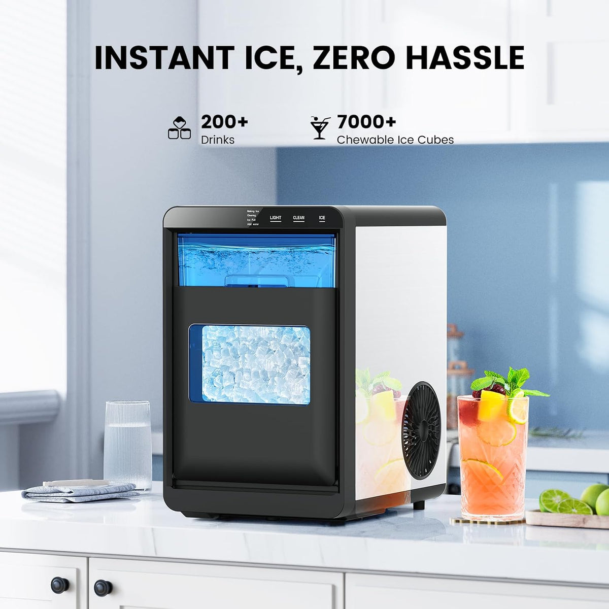 Kismile Clear Square Ice Cubes Maker 58003RIM0
