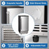 Kismile Commercial Built-in Ice Maker Machine,80Lbs/Day,Under Counter Ice Cube Maker with 24H Timer,Reversible Door,Built-in Freestanding Ice Maker for Home & Office(Silver)