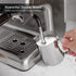 Kismile Espresso Machine, Semi-Automatic Coffee Maker with Bean Grinder and Milk Frother Steam Wand