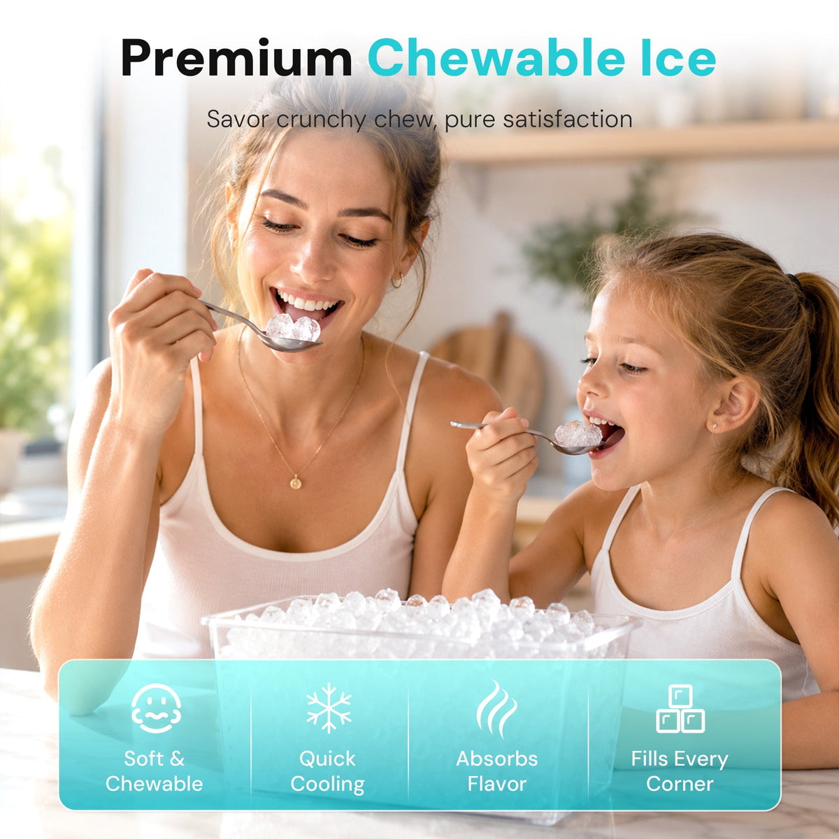 Kismile Nugget Ice Maker Countertop 58020RIM0