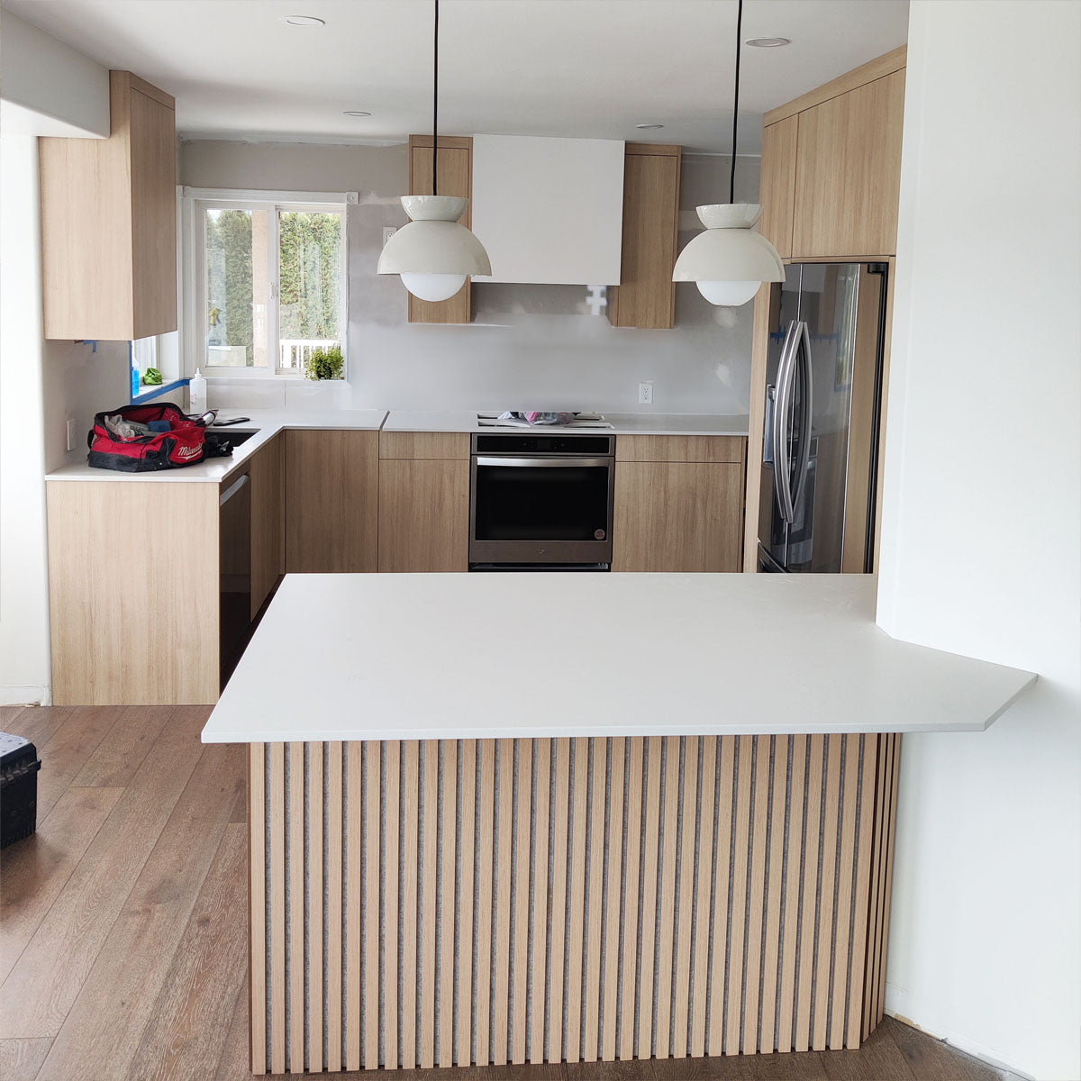 White Oak (Grey Felt) Willow Panel