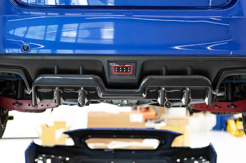 OLM A1 Style Carbon Fiber Rear Diffuser - 2015-2021 WRX / STI