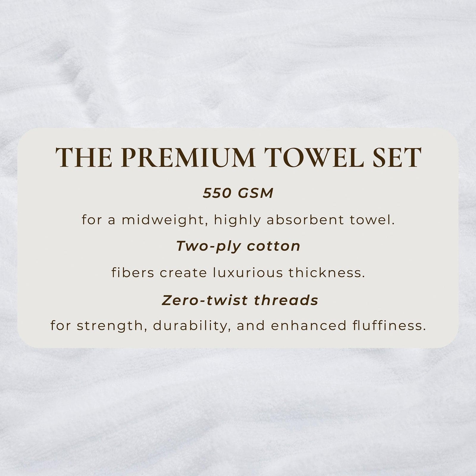Luxury Cotton Towels - Karina Collection
