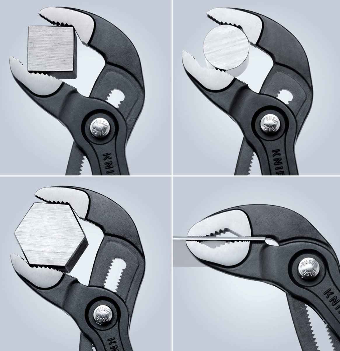 Knipex Cobra® Water Pump Pliers Set In Tool Roll 3 Pieces 00 19 55 S8