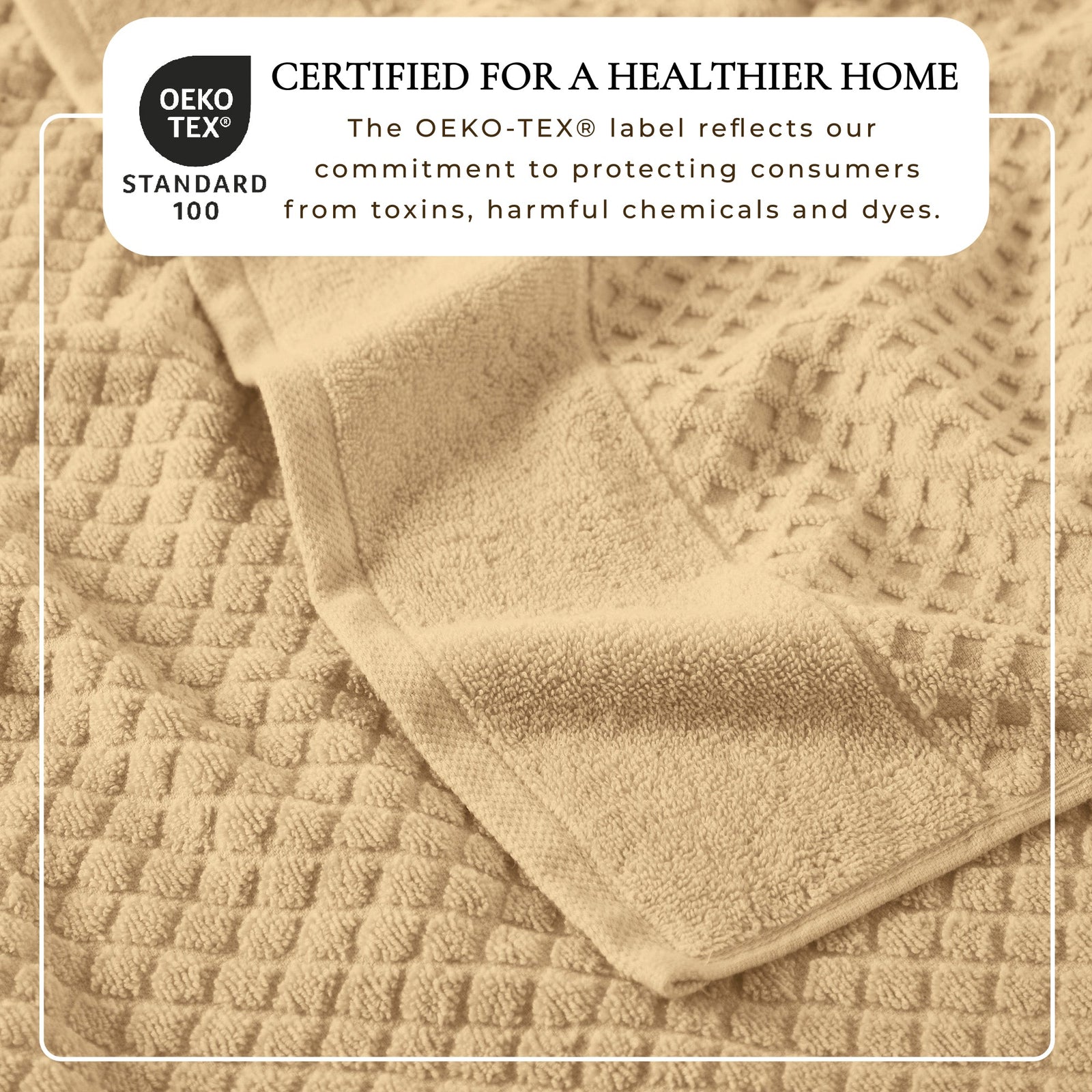 Cotton Diamond Waffle Weave Bath Towel Set - Grayson Collection