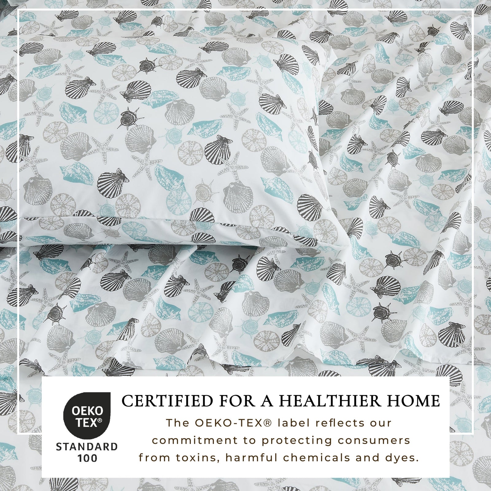 4-Piece Coastal Microfiber Sheet - Newport Collection
