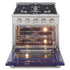 Kucht 30" Gas Range in Stainless Steel with Blue Oven Door, KNG301-B