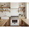 Kucht 30" Gas Range in Stainless Steel with White Oven Door, KNG301-W
