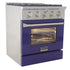Kucht 30" Propane Range, Stainless Steel, Blue Oven Door, KNG301/LP-B