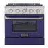 Kucht 30" Propane Range, Stainless Steel, Blue Oven Door, KNG301/LP-B