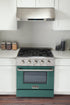 Kucht 30" Propane Range, Stainless Steel, Green Oven Door, KNG301/LP-G